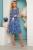 Платье "Элиза" (цветы на синем) П3679