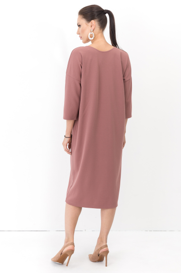Платье двустороннее Лилит (2в1 розовая пудра) П1228-11