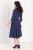 Платье Современная классика (синее) + красивая брошь в подарок П1143-1