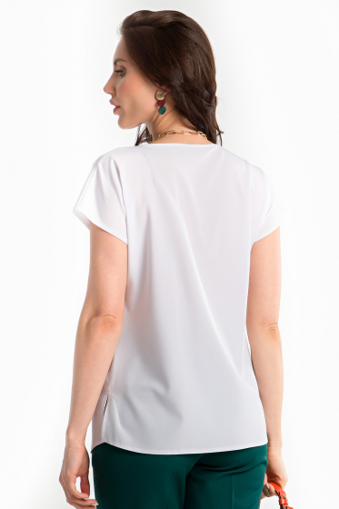Блуза "Афина" (белая) Б1415-8