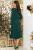 Платье "Агния" (мерцающий зеленый) П4652